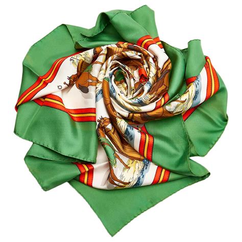 hermes scarf green nordic|hermes green scarf.